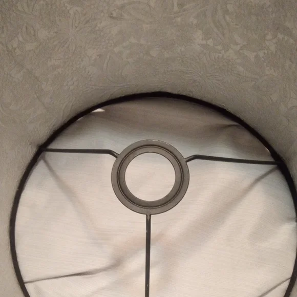 Set Of 3 Cost Plus World Market Black and Silver Drum Lamp Shades - Picture 3 of 9